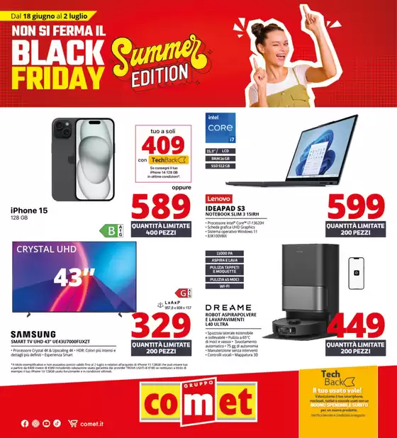 Volantino Comet | Summer Black Friday | 2026-06-18T00:00:00.000Z - 2026-07-02T00:00:00.000Z