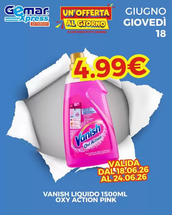 Volantino Gemar Detersivi a Casapulla | Offerte speciali attraenti per tutti | 2026-06-18T00:00:00.000Z - 2026-06-24T00:00:00.000Z