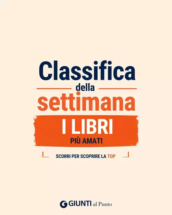 Volantino Giunti al Punto a Leno | Classifica della settimana | 2026-06-18T00:00:00.000Z - 2026-06-30T00:00:00.000Z