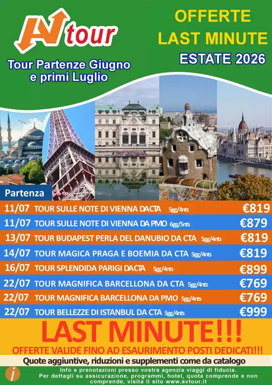Volantino Av Tour a Dozza | OFFERTE LAST MINUTE | 2026-06-18T00:00:00.000Z - 2026-07-22T00:00:00.000Z