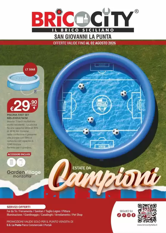 Volantino Bricocity | Estate da campioni | 2026-06-18T00:00:00.000Z - 2026-08-02T00:00:00.000Z