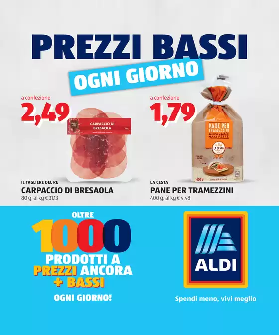 Volantino Aldi | Prezzi bassi ogni giorno | 2026-06-29T00:00:00.000Z - 2026-07-05T00:00:00.000Z