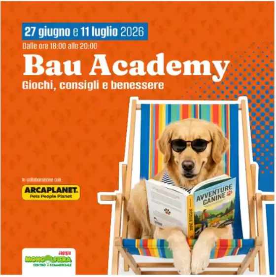 Volantino Mongolfiera Bari Japigia | Bau Academy | 2026-06-27T00:00:00.000Z - 2026-07-11T00:00:00.000Z