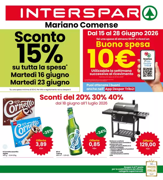 Volantino Interspar a Albavilla | Sconti del 20%30%40% | 2026-06-18T00:00:00.000Z - 2026-07-01T00:00:00.000Z