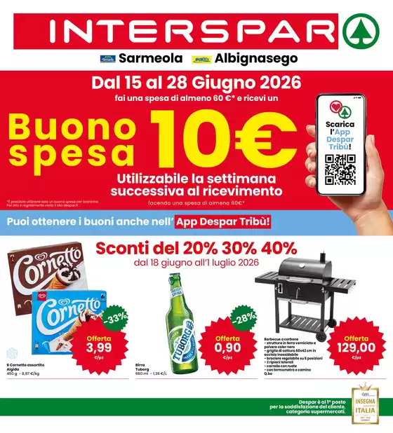 Volantino Interspar a Este | Sconti del 20%30%40% | 2026-06-18T00:00:00.000Z - 2026-07-01T00:00:00.000Z