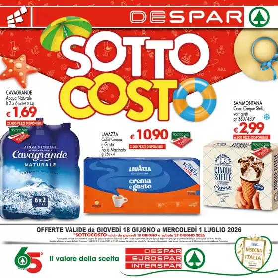 Volantino Despar | Sottocosto | 2026-06-18T00:00:00.000Z - 2026-07-01T00:00:00.000Z