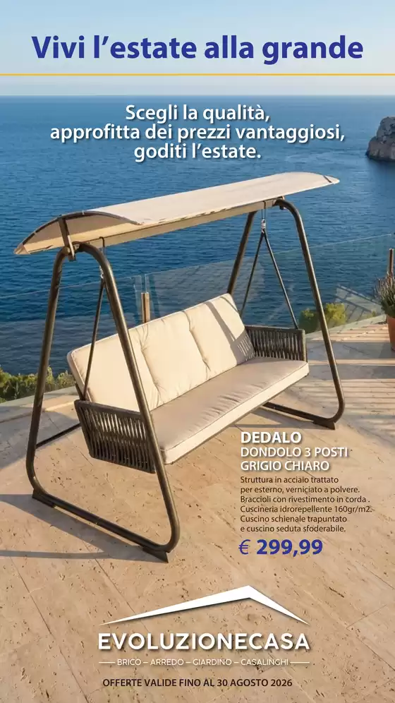 Volantino Evoluzione Casa a Gonzaga | Vivi l'estate all grande | 2026-06-18T00:00:00.000Z - 2026-08-30T00:00:00.000Z