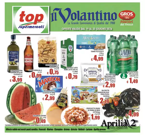 Volantino Top Supermercati a Cutro | Il volantino | 2026-06-19T00:00:00.000Z - 2026-06-30T00:00:00.000Z