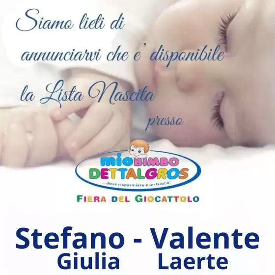 Volantino Mio Bimbo Dettalgros | Le migliori offerte per tutti i clienti | 2026-06-19T00:00:00.000Z - 2026-07-03T00:00:00.000Z
