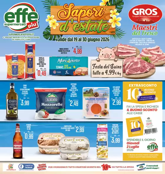 Volantino Effepiù a Castrovillari | Sapori d'estate | 2026-06-19T00:00:00.000Z - 2026-06-30T00:00:00.000Z