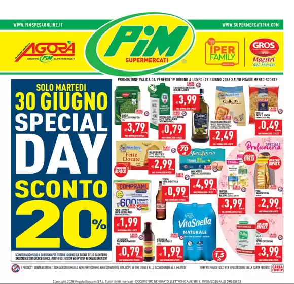 Volantino IperFamily a Castrovillari | Offerte | 2026-06-19T00:00:00.000Z - 2026-06-30T00:00:00.000Z