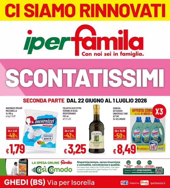 Volantino Iperfamila a Flero | SCONTATISSIMI | 2026-06-22T00:00:00.000Z - 2026-07-01T00:00:00.000Z