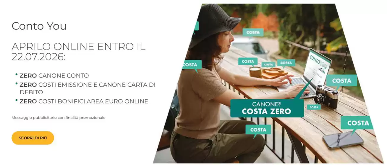 Volantino Banco BPM | Conto you | 2026-06-19T00:00:00.000Z - 2026-07-22T00:00:00.000Z