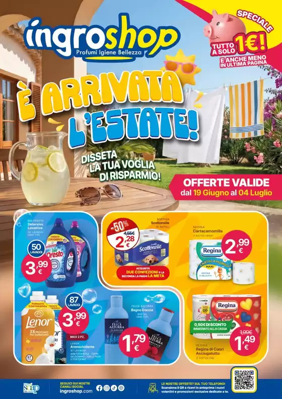 Volantino Ingroshop | E arrivata l'estate! | 2026-06-19T00:00:00.000Z - 2026-07-04T00:00:00.000Z