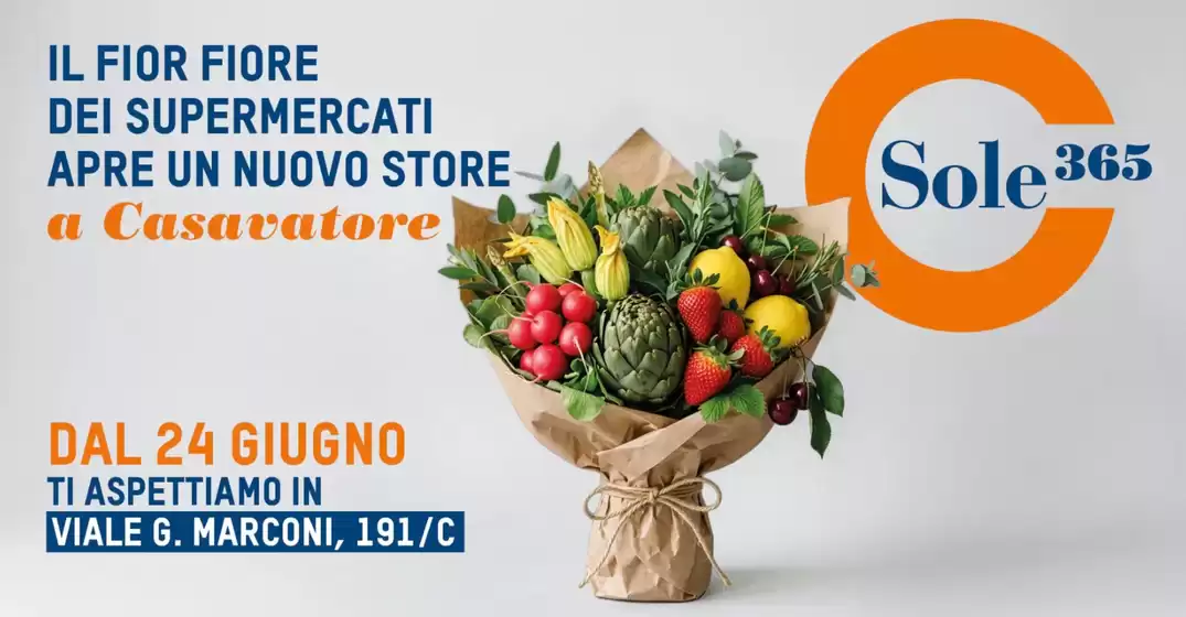Volantino Sole 365 a Torchiara | Nuova apertura | 2026-06-24T00:00:00.000Z - 2026-06-24T00:00:00.000Z