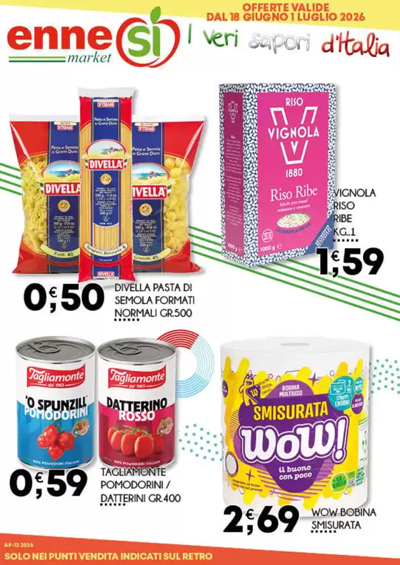 Volantino Ennesi Supermercati | Offerte valide dal 18 giugno 1 luglio | 2026-06-18T00:00:00.000Z - 2026-07-01T00:00:00.000Z