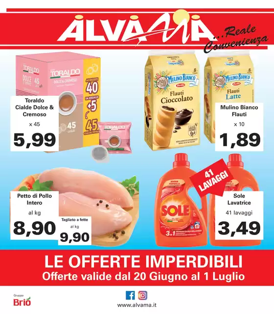 Volantino Alvama | Offerte valide dal 20 Giugno al 1 Luglio | 2026-06-20T00:00:00.000Z - 2026-07-01T00:00:00.000Z