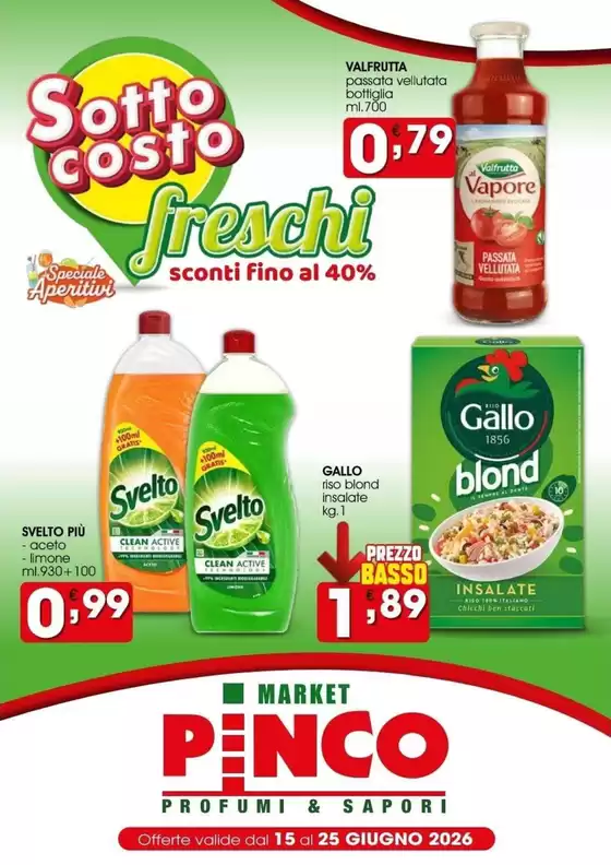 Volantino Market Pinco | Sotto costo | 2026-06-15T00:00:00.000Z - 2026-06-25T00:00:00.000Z