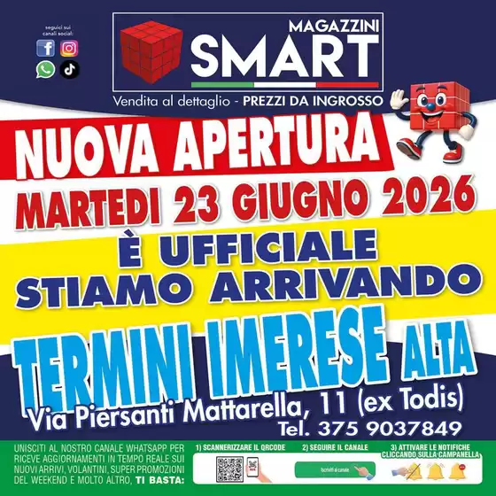 Volantino Magazzini Smart | Nuova apertura | 2026-06-23T00:00:00.000Z - 2026-06-23T00:00:00.000Z