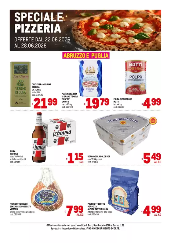 Volantino Metro a Arguello | Speciale Pizzeria-area5 | 2026-06-22T00:00:00.000Z - 2026-06-28T00:00:00.000Z