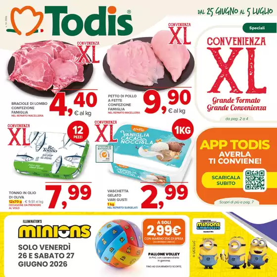 Volantino Todis a Sacrofano | Convenienza XL | 2026-06-25T00:00:00.000Z - 2026-07-05T00:00:00.000Z