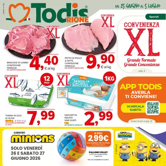 Volantino Todis a Roma | Convenienza XL | 2026-06-25T00:00:00.000Z - 2026-07-05T00:00:00.000Z