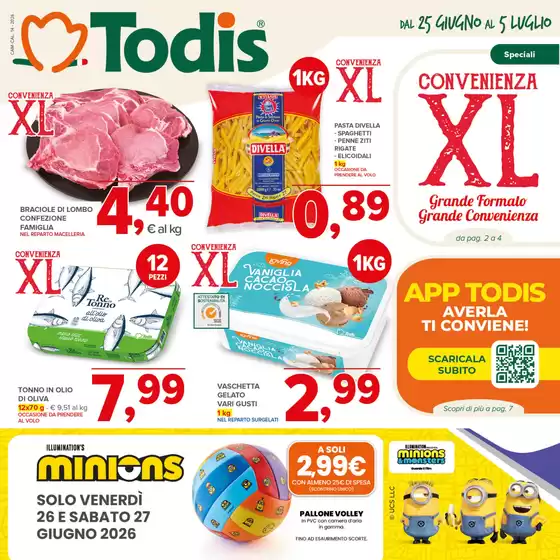 Volantino Todis a Aquara | Convenienza XL | 2026-06-25T00:00:00.000Z - 2026-07-05T00:00:00.000Z