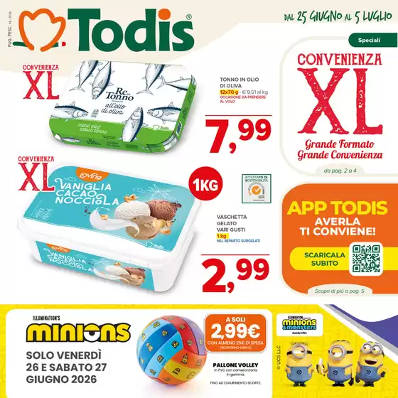 Volantino Todis a Cursi | Convenienza XL | 2026-06-25T00:00:00.000Z - 2026-07-05T00:00:00.000Z