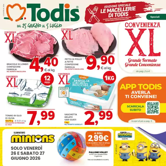 Volantino Todis a Fiumicino | Convenienza XL | 2026-06-25T00:00:00.000Z - 2026-07-05T00:00:00.000Z