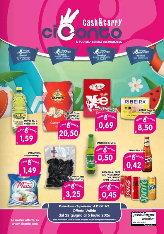 Volantino CiConto | Offerte CiConto | 2026-06-22T00:00:00.000Z - 2026-07-05T00:00:00.000Z