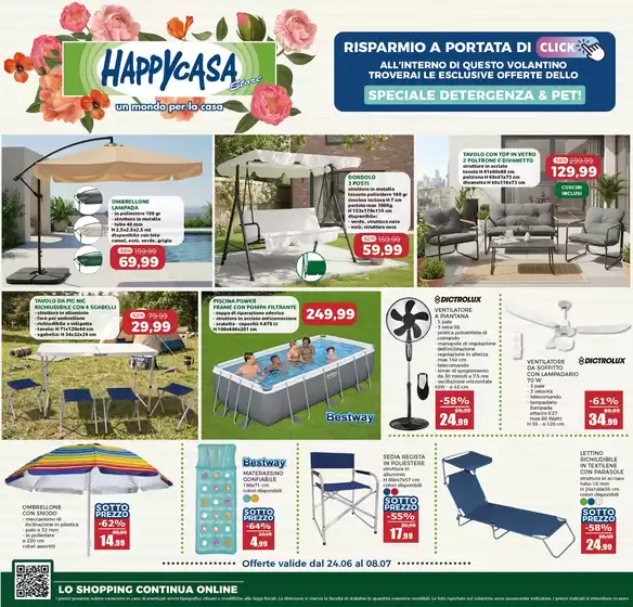 Volantino Happy Casa Store a Sant'Angelo dei Lombardi | Offerte valide dal 24.06 al 08.07 | 2026-06-24T00:00:00.000Z - 2026-07-08T00:00:00.000Z