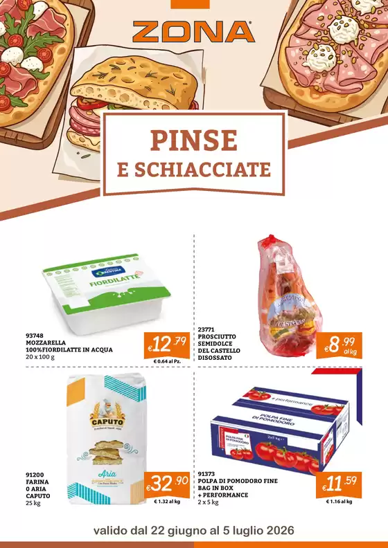 Volantino ZONA | Zona per te! Pinse e schiacciate | 2026-06-22T00:00:00.000Z - 2026-07-05T00:00:00.000Z