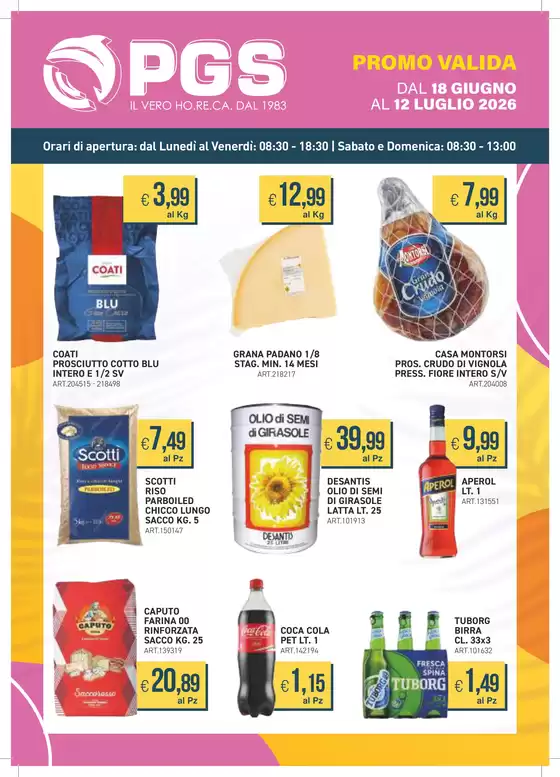 Volantino PGS Cash&Carry | DAL 18 GIUGNO AL 12 LUGLIO 2026 | 2026-06-22T00:00:00.000Z - 2026-07-12T00:00:00.000Z