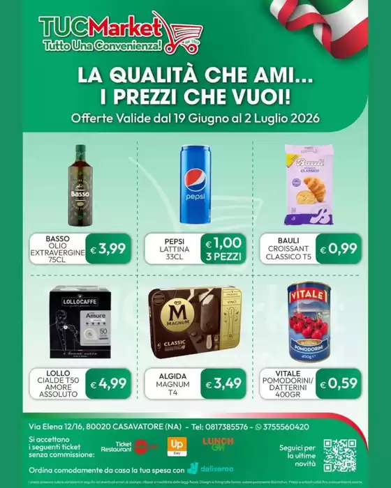 Volantino Tuc Market | La qualita che ami... I prezzi che vuoi! | 2026-06-19T00:00:00.000Z - 2026-07-02T00:00:00.000Z