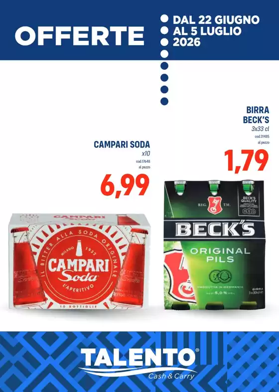 Volantino Talento | Offerte | 2026-06-22T00:00:00.000Z - 2026-07-05T00:00:00.000Z