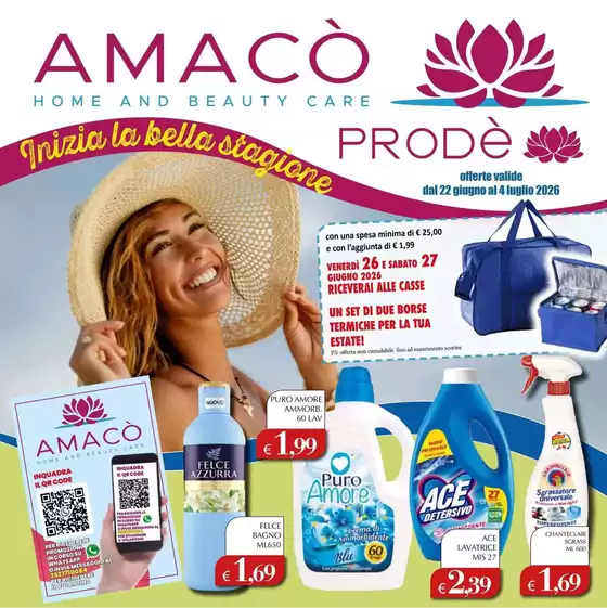 Volantino Amacò | Inizia la bella siagione | 2026-06-22T00:00:00.000Z - 2026-07-04T00:00:00.000Z