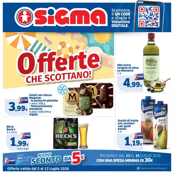 Volantino Sigma | Offerte che scottano! | 2026-07-02T00:00:00.000Z - 2026-07-12T00:00:00.000Z