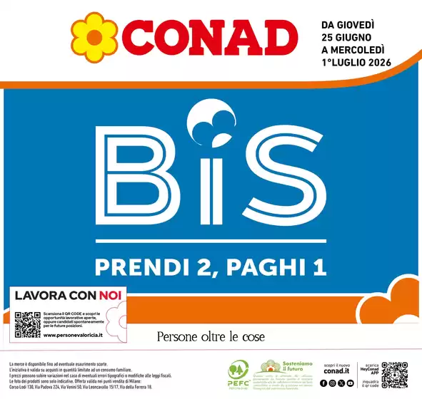 Volantino Conad a Limbate | BIS | 2026-06-25T00:00:00.000Z - 2026-07-01T00:00:00.000Z