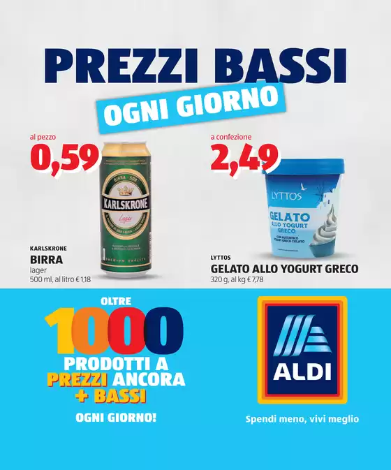 Volantino Aldi | Prezzi bassi ogni giorno | 2026-07-06T00:00:00.000Z - 2026-07-12T00:00:00.000Z