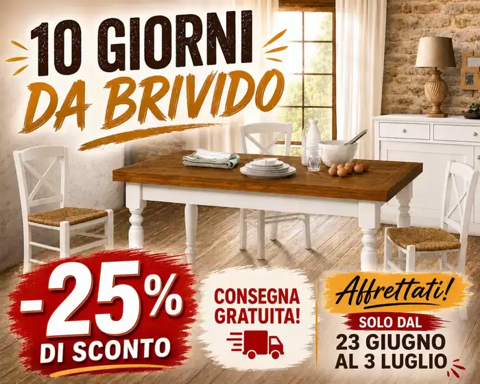Volantino Pegaso Mobili | 10 giorni da brivido | 2026-06-23T00:00:00.000Z - 2026-07-03T00:00:00.000Z
