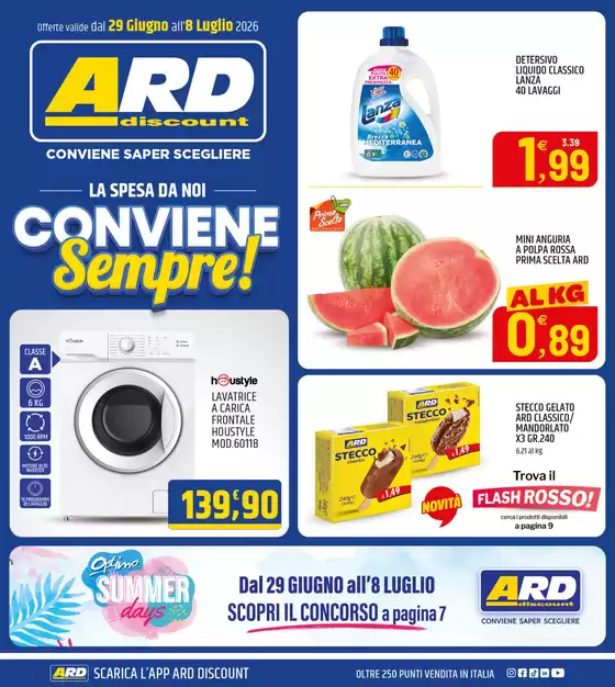Volantino ARD Discount | Conviene sempre! | 2026-06-29T00:00:00.000Z - 2026-07-08T00:00:00.000Z