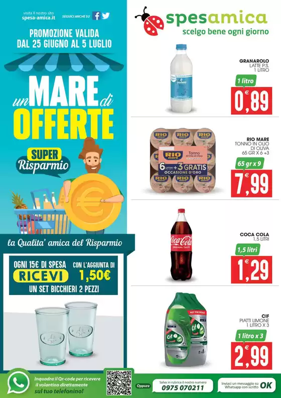Volantino Spesamica | Un mare di offerte | 2026-06-25T00:00:00.000Z - 2026-07-05T00:00:00.000Z