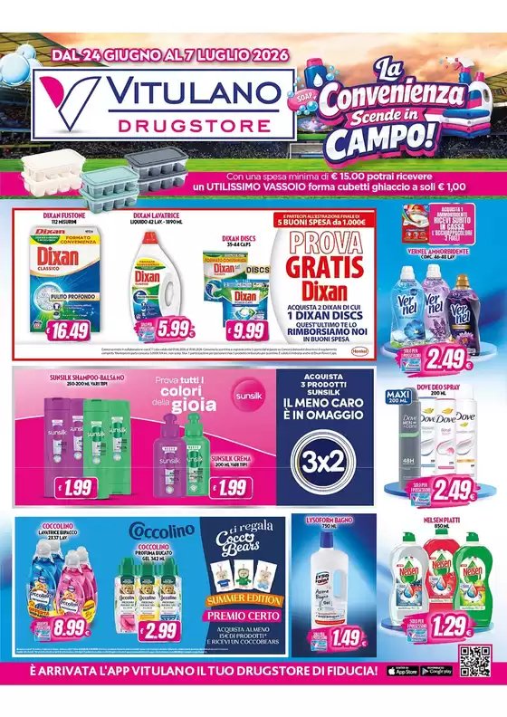 Volantino Vitulano Drugstore | La Convenienza Scende in CAMPO! | 2026-06-24T00:00:00.000Z - 2026-07-07T00:00:00.000Z