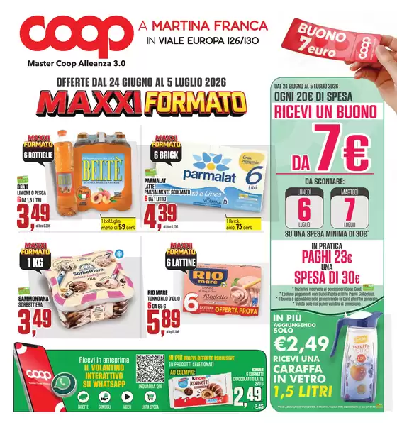 Volantino Superstore Coop a Castrignano del Capo | Maxxi formato | 2026-06-24T00:00:00.000Z - 2026-07-05T00:00:00.000Z