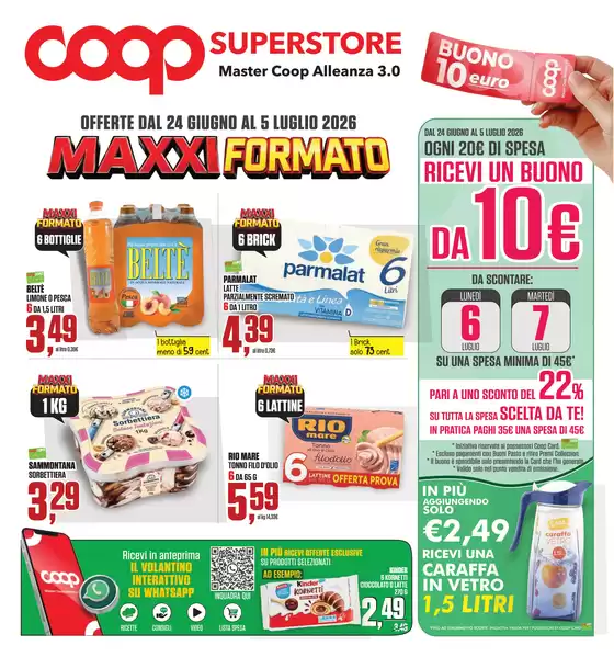 Volantino Superstore Coop | Maxxi formato | 2026-06-24T00:00:00.000Z - 2026-07-05T00:00:00.000Z