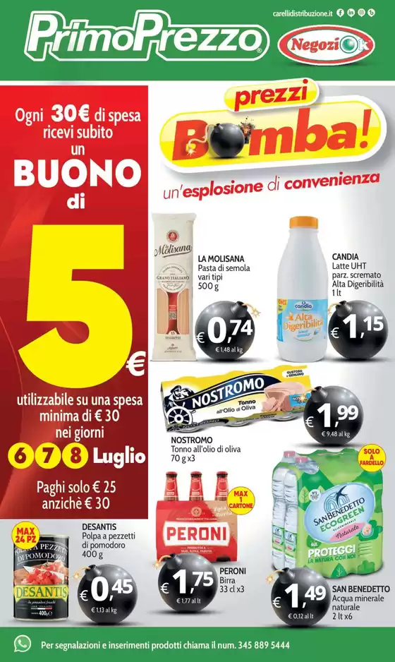 Volantino PrimoPrezzo | Prezzi bomba | 2026-07-06T00:00:00.000Z - 2026-07-08T00:00:00.000Z