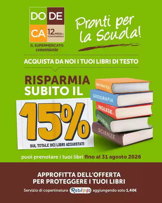 Volantino Dodecà | Risparmio subito il 15% | 2026-06-24T00:00:00.000Z - 2026-08-31T00:00:00.000Z