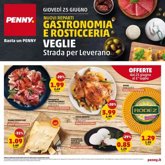 Volantino PENNY a Terralba | Nuovo reparti | 2026-06-25T00:00:00.000Z - 2026-07-01T00:00:00.000Z
