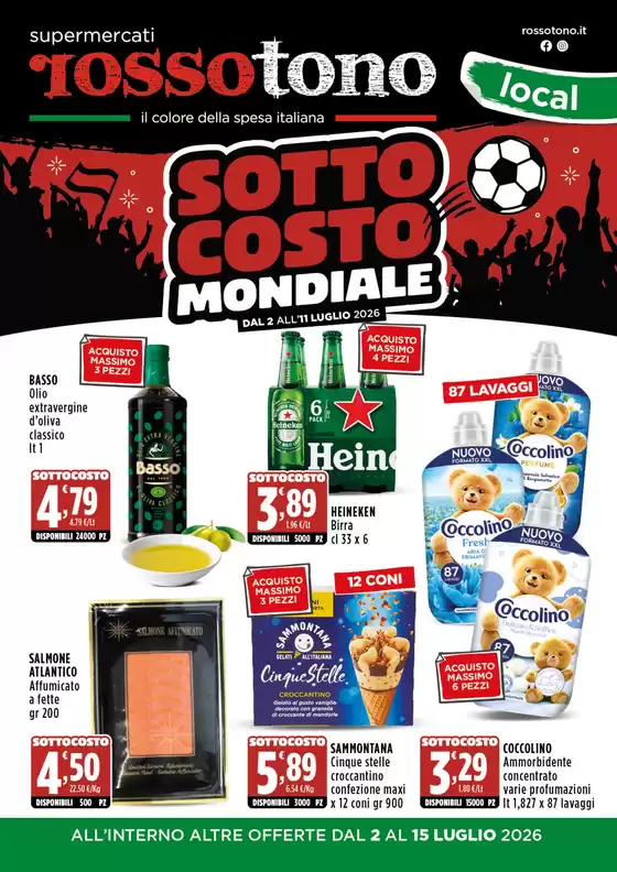 Volantino Supermercati Rossotono Local | Sottocosto | 2026-07-02T00:00:00.000Z - 2026-07-15T00:00:00.000Z