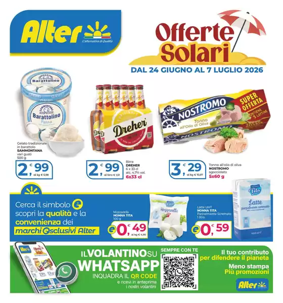 Volantino Alter Discount | Offerte solari | 2026-06-24T00:00:00.000Z - 2026-07-07T00:00:00.000Z